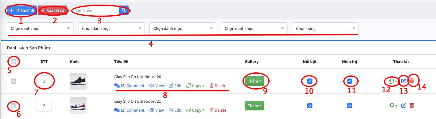 Hướng dẫn quản trị website