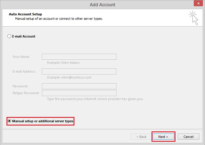  Hướng dẫn cài đặt email vào phần mềm Outlook