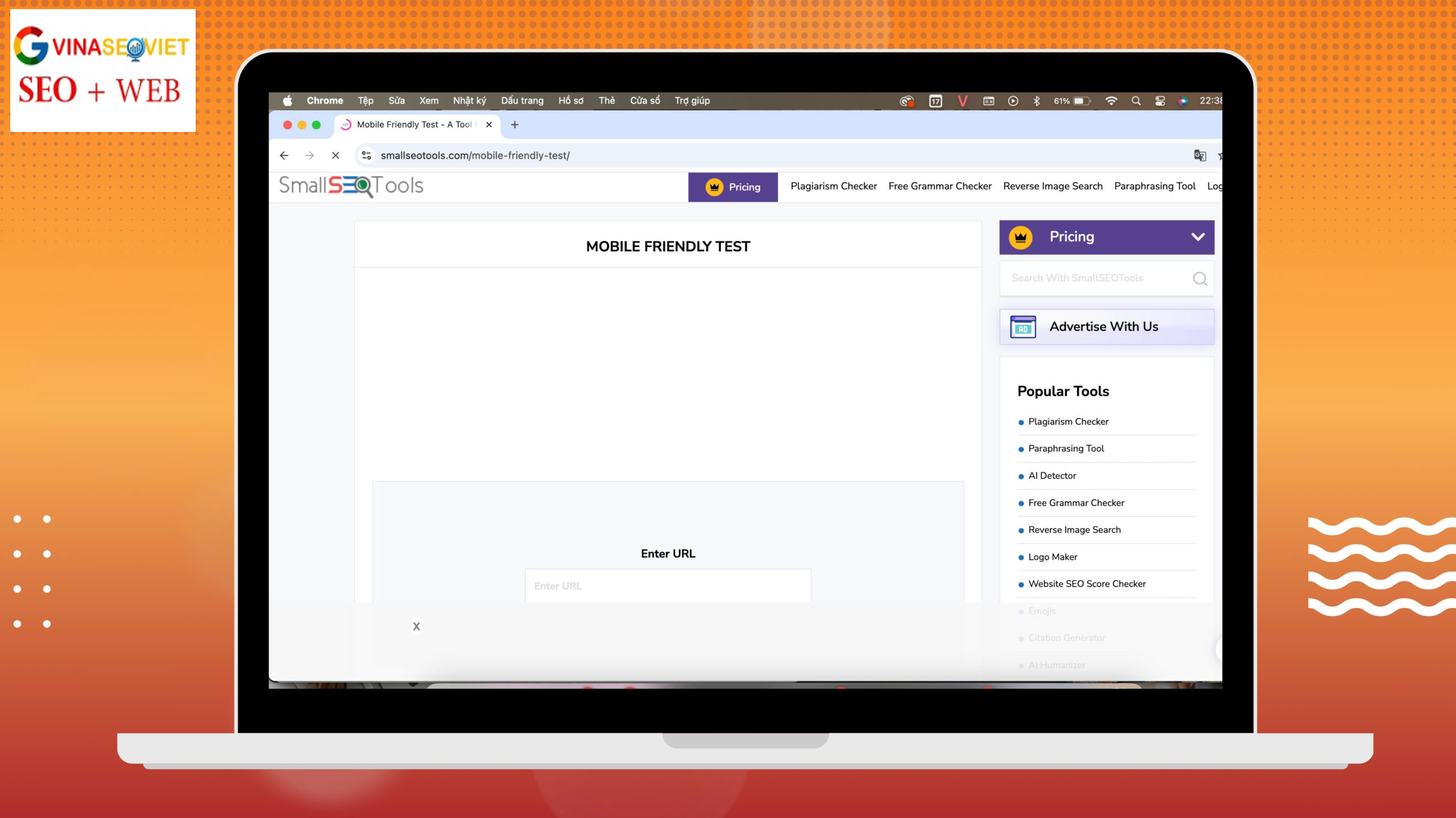 Small SEO Tools - Công cụ kiểm tra trang web di động