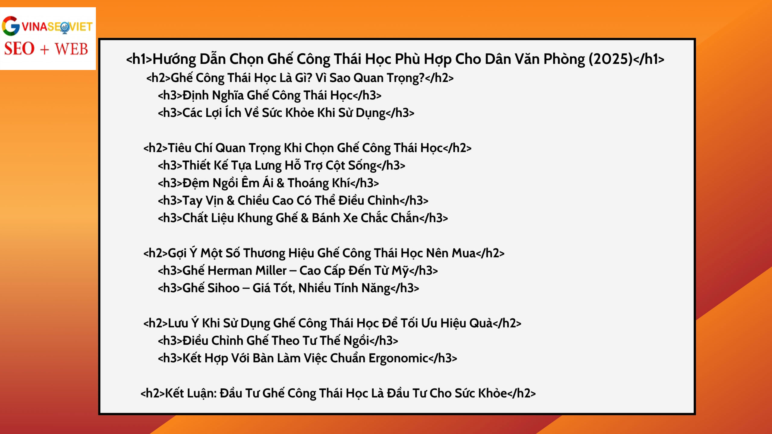 Ví dụ chuẩn SEO